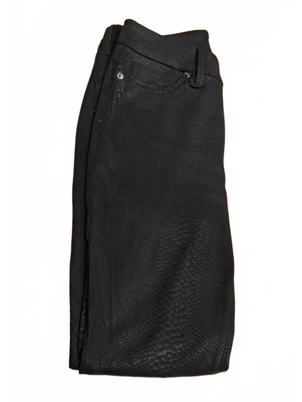 Good American Good Legs Black Textured Skinny Jeans Size 2/26